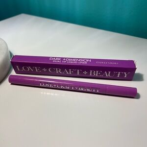 Love Craft Beauty DARK DIMENSION DUAL TIP LIQUID LINER Color is black